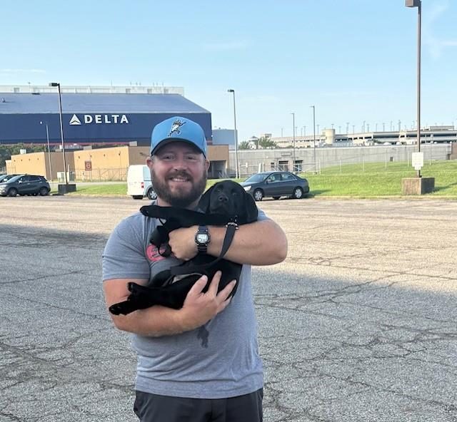 Jack and puppy raiser