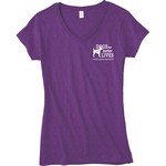Click here for more information about *CLOSEOUT*  Women's Purple V-Neck Tee
