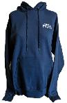 Navy Pullover Hooded Sweatshirt 50/50 Cotton Blend